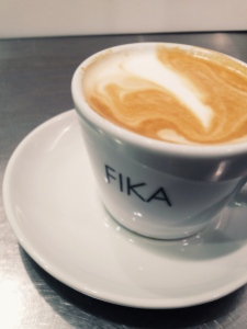 A messed up latte heart from the overeager Fika barista